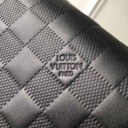 Replica Louis Vuitton Black Damier Graphite District MM with Large Check Pattern