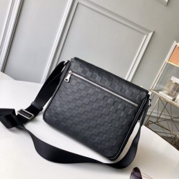 Replica Louis Vuitton Black Damier District PM
