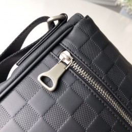 Replica Louis Vuitton Black Damier District PM