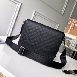 Replica Louis Vuitton Black Damier Graphite District PM