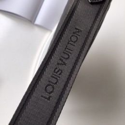Replica Louis Vuitton Black Damier Graphite District PM