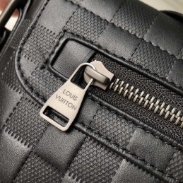 Replica Louis Vuitton Black Damier Graphite District PM