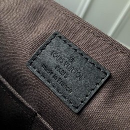 Replica Louis Vuitton Black Damier Graphite District PM
