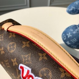 Replica Louis Vuitton Brown Monogram Travel Patch Metis Pochette