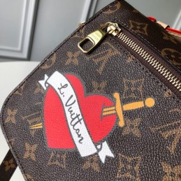 Replica Louis Vuitton Brown Monogram Travel Patch Metis Pochette