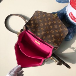 Replica Louis Vuitton Brown Monogram Travel Patch Metis Pochette
