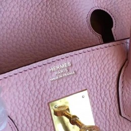 Replica Hermes Pink Birkin 30 Gold Hardware Bag