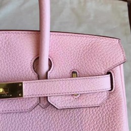 Replica Hermes Pink Birkin 30 Gold Hardware Bag