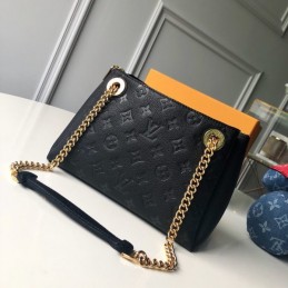 Replica Louis Vuitton Black Embossed Monogram Surene BB