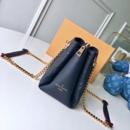 Replica Louis Vuitton Navy Blue Embossed Monogram Surene BB