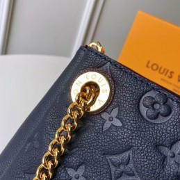 Replica Louis Vuitton Navy Blue Embossed Monogram Surene BB