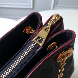 Replica Louis Vuitton Navy Blue Embossed Monogram Surene BB