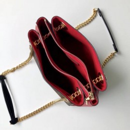 Replica Louis Vuitton Brown Monogram Red Trim Surene BB
