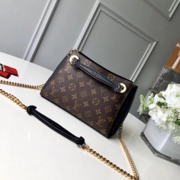 Replica Louis Vuitton Brown Monogram Black Trim Surene BB
