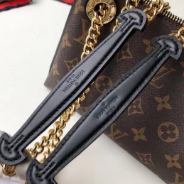 Replica Louis Vuitton Brown Monogram Black Trim Surene BB