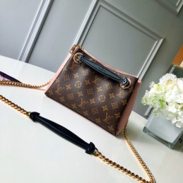 Replica Louis Vuitton Brown Monogram Navy Blue Trim Surene BB