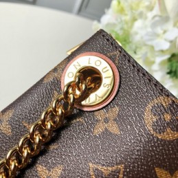 Replica Louis Vuitton Brown Monogram Navy Blue Trim Surene BB