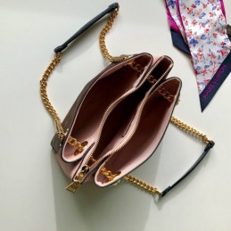 Replica Louis Vuitton Brown Monogram Navy Blue Trim Surene BB