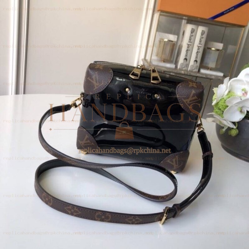 Replica Louis Vuitton Brown Monogram Black Venice