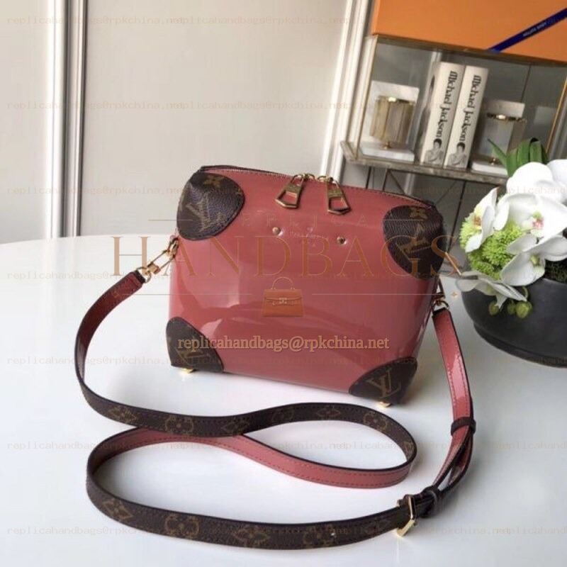 Replica Louis Vuitton Brown Monogram Rose Pink Venice