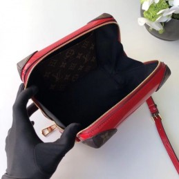 Replica Louis Vuitton Brown Monogram Red Venice