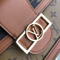 Replica Louis Vuitton Brown Monogram Tan Dauphine