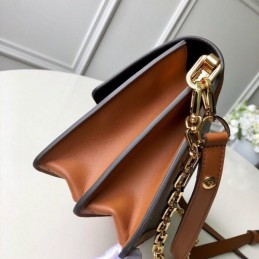 Replica Louis Vuitton Brown Monogram Tan Dauphine