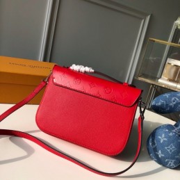 Replica Louis Vuitton Red Embossed Monogram Very Messenger