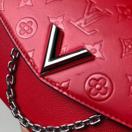Replica Louis Vuitton Red Embossed Monogram Very Messenger