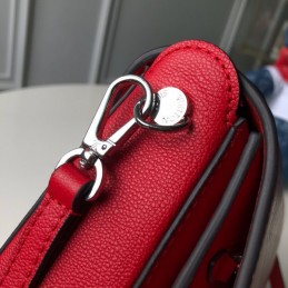 Replica Louis Vuitton Red Embossed Monogram Very Messenger