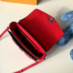 Replica Louis Vuitton Red Embossed Monogram Very Messenger
