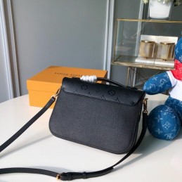Replica Louis Vuitton Black Embossed Monogram Very Messenger