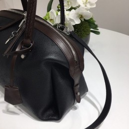Replica Louis Vuitton Black Mahina Asteria Double Handle Bag