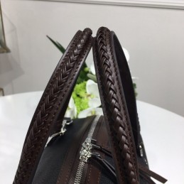 Replica Louis Vuitton Black Mahina Asteria Double Handle Bag