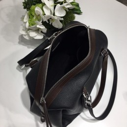 Replica Louis Vuitton Black Mahina Asteria Double Handle Bag