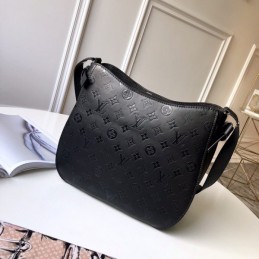 Replica Louis Vuitton Black Mahina Very Hobo Bag