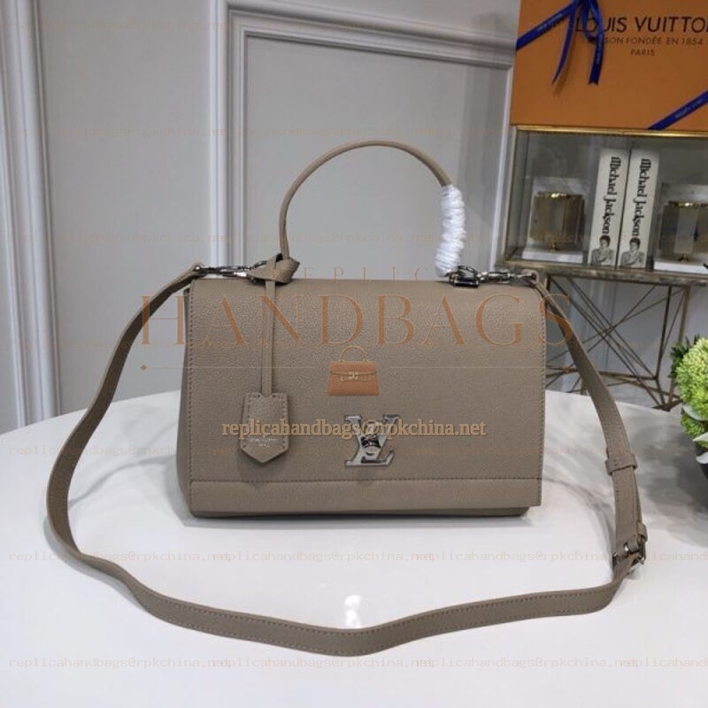 Replica Louis Vuitton Taupe Lockme II