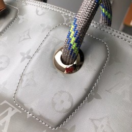 Replica Louis Vuitton Gray Monogram Titanium Keepall Bandouliere 50