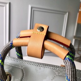 Replica Louis Vuitton Gray Monogram Titanium Keepall Bandouliere 50