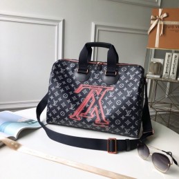 Replica Louis Vuitton Black Monogram Graphic Speedy Bandouliere 40
