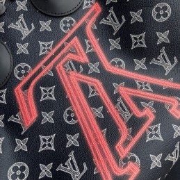 Replica Louis Vuitton Black Monogram Graphic Speedy Bandouliere 40