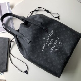 Replica Louis Vuitton Black Monogram Cities Cabas Light Bag