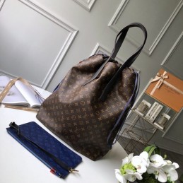 Replica Louis Vuitton Brown Monogram Dark Trim Cabas Light Bag