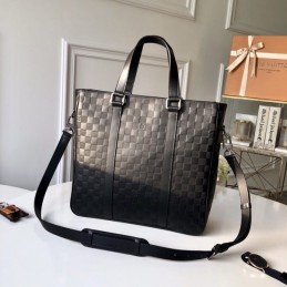 Replica Louis Vuitton Black Damier Tadao Tote
