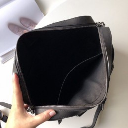 Replica Louis Vuitton Black Damier Buckle Detail Porte Documents Jour
