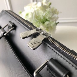 Replica Louis Vuitton Black Leather Oliver Briefcase