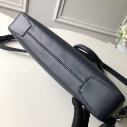 Replica Louis Vuitton Navy Blue Leather Oliver Briefcase