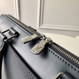 Replica Louis Vuitton Navy Blue Leather Oliver Briefcase