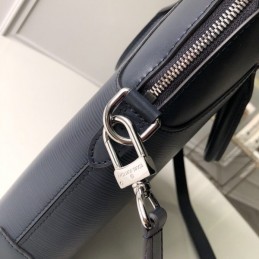Replica Louis Vuitton Navy Blue Leather Oliver Briefcase