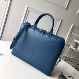 Replica Louis Vuitton Blue Epi Leather Oliver Briefcase